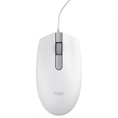 Trust Ratón TM-101W Ambidextro Blanco